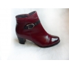 Skórzane szerokie botki tęgość H obcas 6 cm